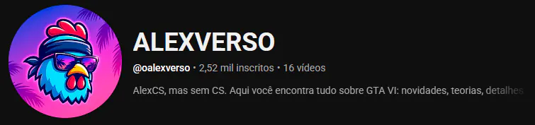 Screenshot of the Alexverso channel